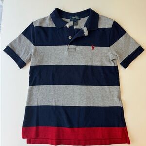 Polo Ralph Lauren stripe cotton mesh polo kids 6